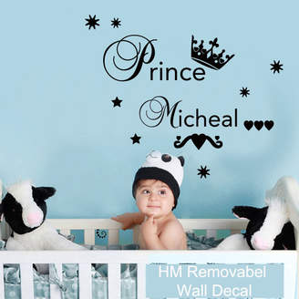 H&M Wall Decal Personalised Name Little Prince Wall Sticker