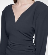 Thumbnail for your product : Magda Butrym Ruched stretch-wool minidress
