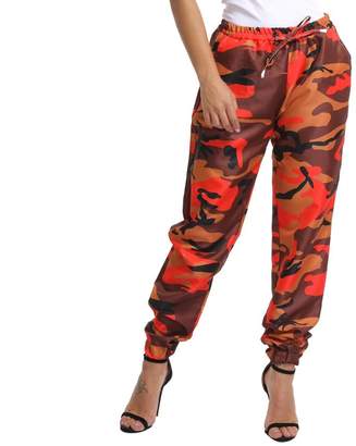 Tootu Pant Tootu Women Sports Camo Cargo Pants Outdoor Casual Camouflage Trousers Jeans (L, )