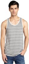 Thumbnail for your product : Second Sunday grey and white stripe front cotton blend crewneck tank