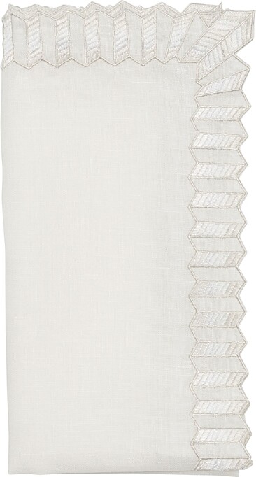 Kim Seybert Lumina Napkin in White