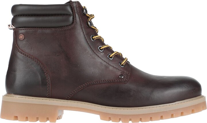Jack and Jones Orca Leather Lace-Up Boot - ShopStyle