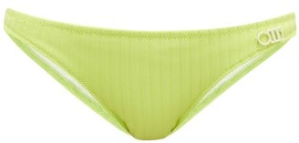 Solid & Striped The Rachel Ribbed Bikini Briefs - Green