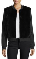 Thumbnail for your product : Diane von Furstenberg Dylin Fur & Knit Jacket, Black