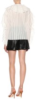 Thumbnail for your product : Philosophy di Lorenzo Serafini Ruffle-trimmed cotton-blend blouse
