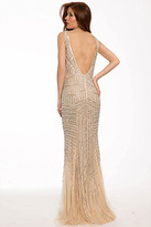 Thumbnail for your product : Jovani Stunning Sleeveless V-Neck Tulle Mermaid Gown 20736