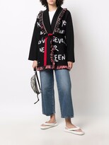 Thumbnail for your product : Alanui Start Me Up Icon intarsia cardigan