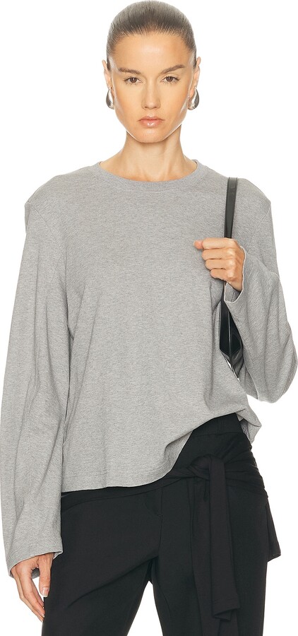 EAVES Lene Easy Long Sleeve Tee in Grey