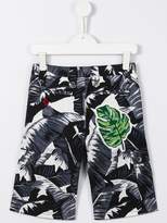 Thumbnail for your product : Dolce & Gabbana Kids palm print shorts