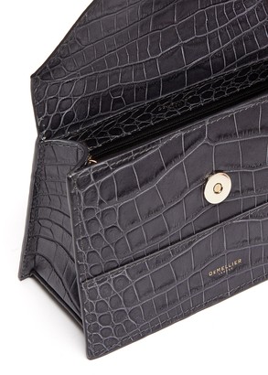 DeMellier 'The Mini Copenhagen' croc embossed leather crossbody bag