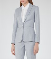 Thumbnail for your product : Reiss Wren Jacket - Single-breasted Blazer in Sky Blue
