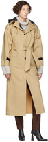 Thumbnail for your product : Kassl Editions Beige Hooded Trench Coat