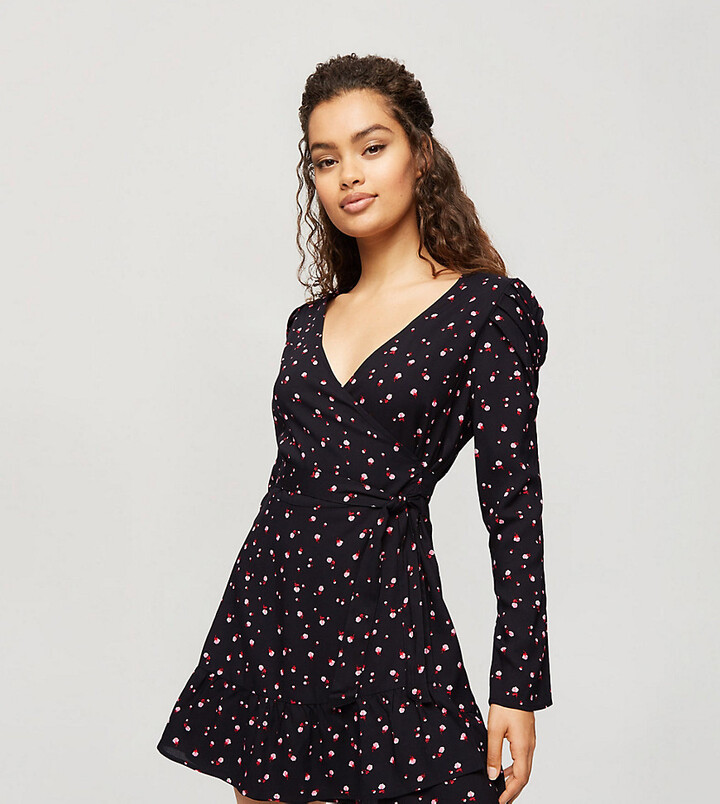 Slip Dress Miss Selfridge Petite Midi Skirt In Polka Dot Miss