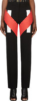 Thumbnail for your product : Givenchy Black Geometric Wide-Leg Trousers