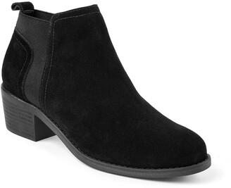 me too suede booties