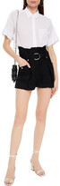 Thumbnail for your product : IRO Busy Belted Pleated Canvas Shorts