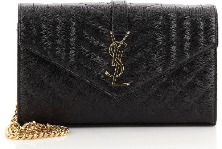 saint laurent classic monogramme chain wallet