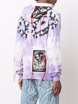 Thumbnail for your product : Charles Jeffrey Loverboy Logo-Embroidered Tie-Dye Hoodie