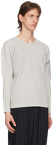 Thumbnail for your product : Homme Plissé Issey Miyake Homme Plisse Grey Basics Long Sleeve T-Shirt