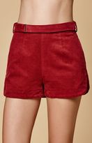 Thumbnail for your product : Lucca Couture Remi Corduroy Belted Shorts