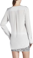 Thumbnail for your product : BCBGMAXAZRIA Carolyn Long-Sleeve Silk Top