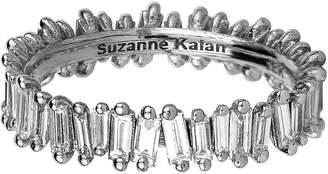Suzanne Kalan White Gold Baguette Diamond Ring