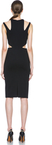 Thumbnail for your product : Cushnie Side Cutout Viscose-Blend Dress in Black