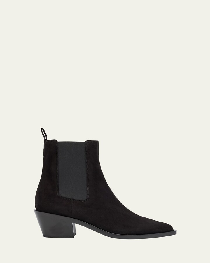 Wylie Suede Western Chelsea Booties