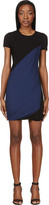Thumbnail for your product : Calvin Klein Collection Black & Navy Angled Stripe Lena Dress