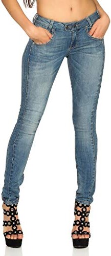 Object UP-C Plus SUPER Stretch NOOS OBL319 Women's Jeans - Blue - 28 W/34 L  - ShopStyle