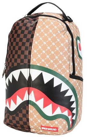 Sprayground Paris Vs Florence Shark Backpack Backpack Brown