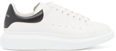 Thumbnail for your product : Alexander McQueen Oversized Raised-sole Leather Trainers - White Black