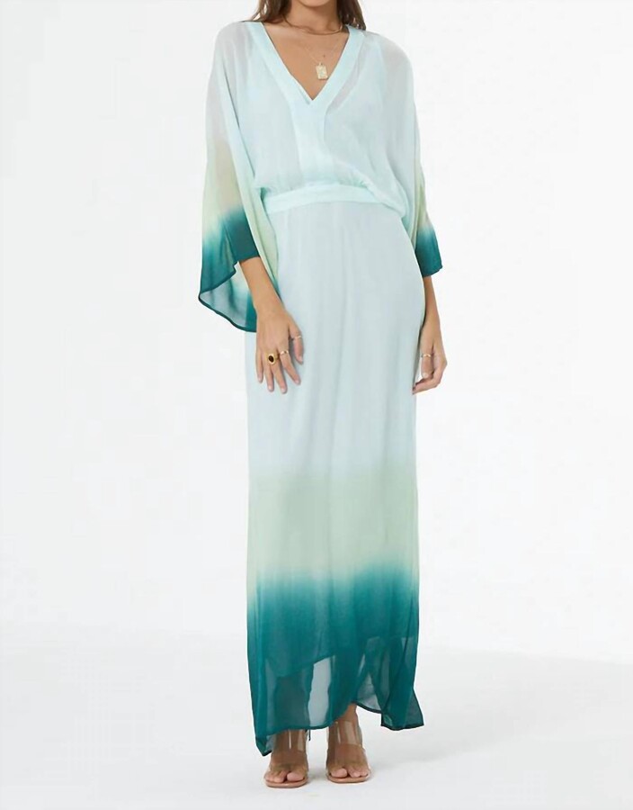 Young Fabulous & Broke Olina Maxi Dress In Rainforest Ombre