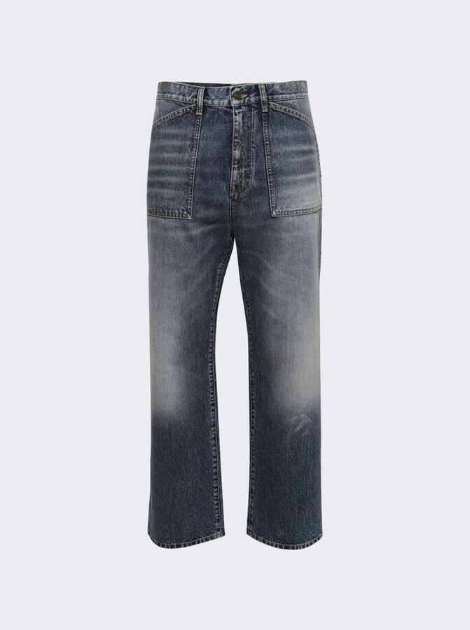 Givenchy Large Fit Patch Pocket Jeans