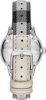 Thumbnail for your product : Burberry 32mm Round Stainless Watch with Check Strap