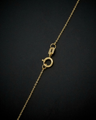 Italian Gold 14K Mesh Double Circle Necklace