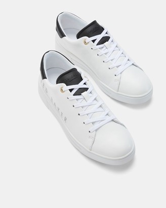Ted Baker Leather Branded Trainers