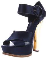Thumbnail for your product : Louis Vuitton Satin Platform Sandals