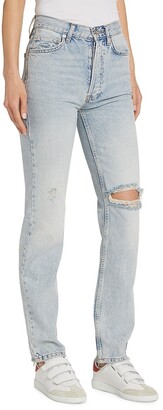 Free People Lasso High-Waisted Straight Leg Jeans