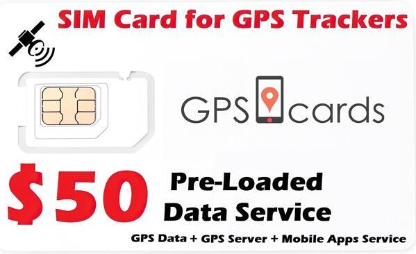 ElectroFlip GPS Cards Sim fits Spytec GL300 GL300MA GPS Tracker/ Overspeeding Alert