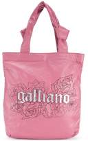 John Galliano logo print tote 