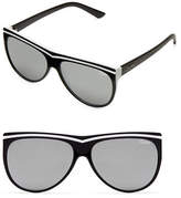 Thumbnail for your product : Quay Hollywood Nights 56MM Straight Aviator Sunglasses