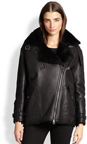 Thumbnail for your product : Burberry Sheppington Shearling Moto Jacket
