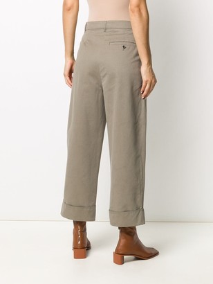 Acne Studios Cropped Straight-Leg Trousers
