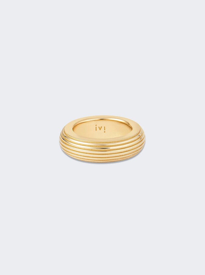IVI Wide Joia Round Ring Gold
