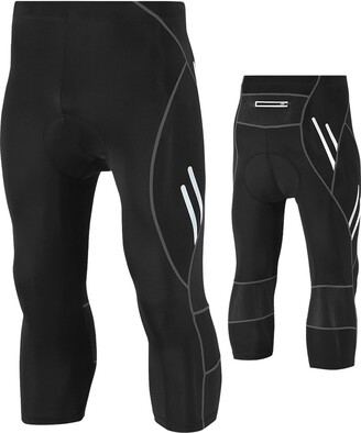Sundried Men's 3/4 Length Padded Cycle Tights Premium Bike Clothing