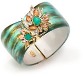 Thumbnail for your product : Alexis Bittar Desert Jasmine Lucite, Chalcedony & Crystal Asymmetrical Cuff Bracelet