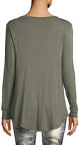 Thumbnail for your product : Terez Twist-Front Long-Sleeve Jersey Top