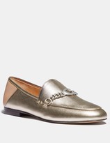 champagne color loafers