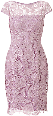 Adrianna Papell Lace Dress, Icy Lilac - ShopStyle